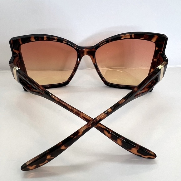 Sexy Oversized Tortoise Shell Sunglasses with Gradient Lenses main image 6